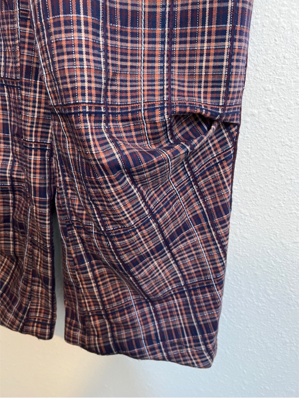 #808 Free People Nice Choice Pull-On Trousers in Navy Combo Small - Picture 8 of 13